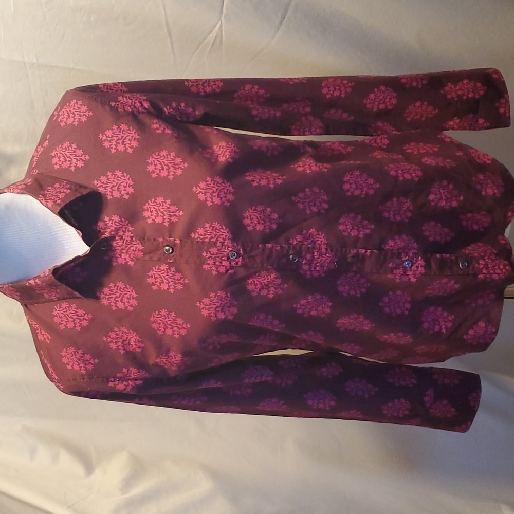 J.Crew Perfect Floral Button Down Blouse SZ 6